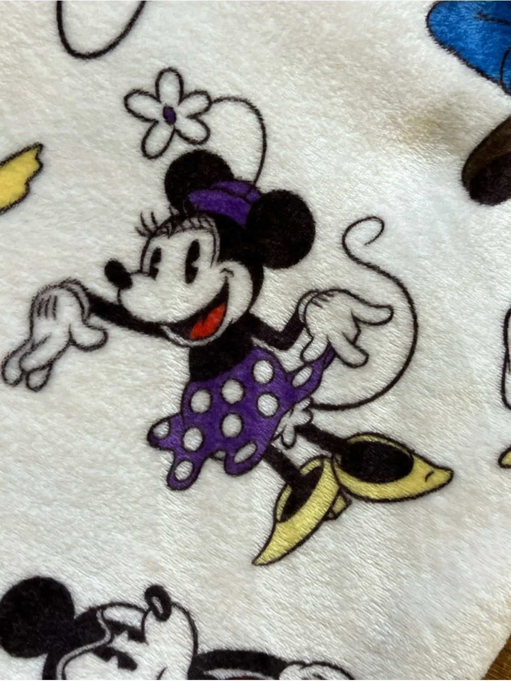 Disney Mickey Mouse Soft Blanket Pluto Daisy Donald Duck Minnie Goofy Fits Twin